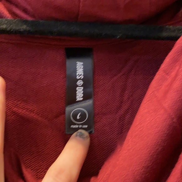 Cowl Neck L tunic shirt maroon - Picture 2 of 4